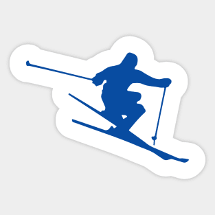Ski Jumping Champion Silhouette Sticker